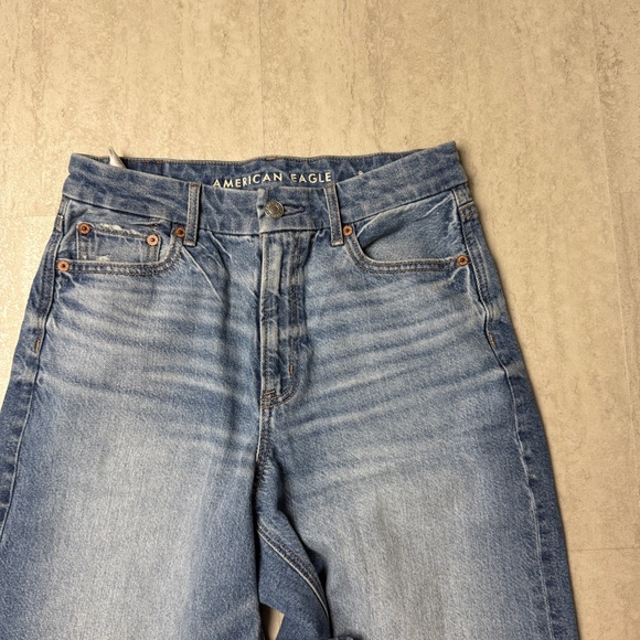 American Eagle jeans strigid curvy super high-waist baggy straight jean - Picture 5 of 12